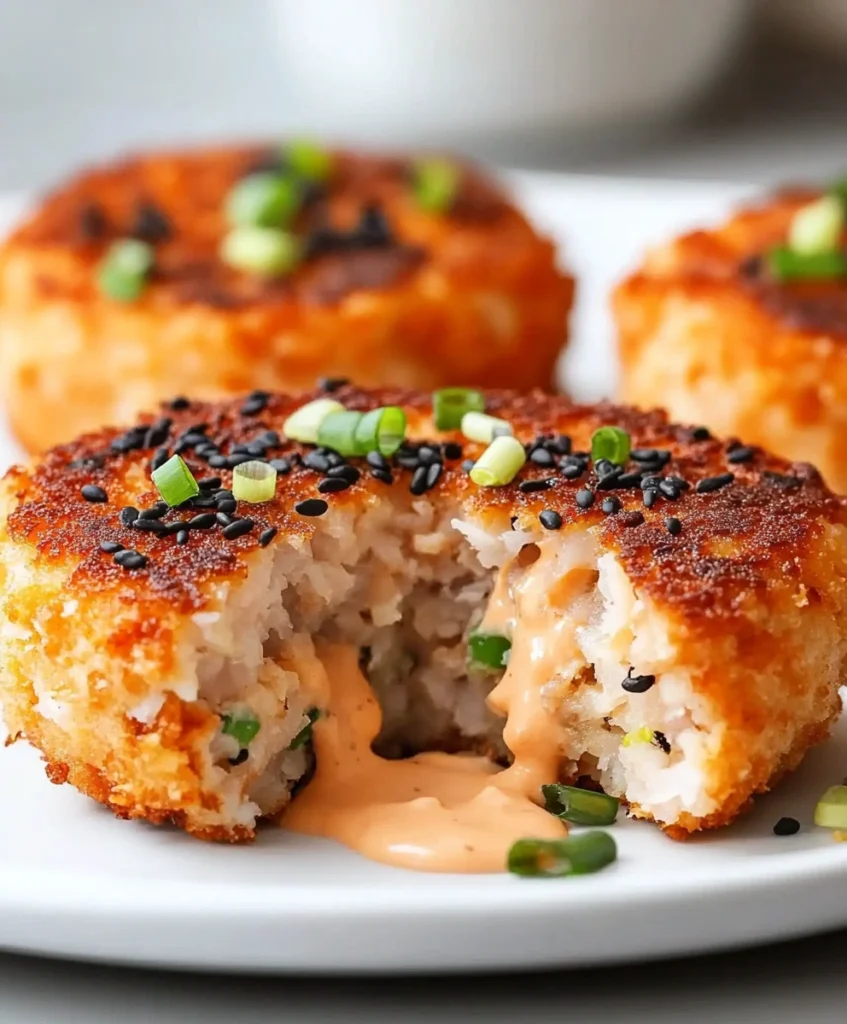 Asian Style Tuna Cakes with Spicy Mayo Recipe
