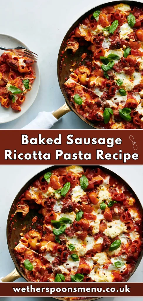 Baked Sausage Ricotta Pasta Recipe