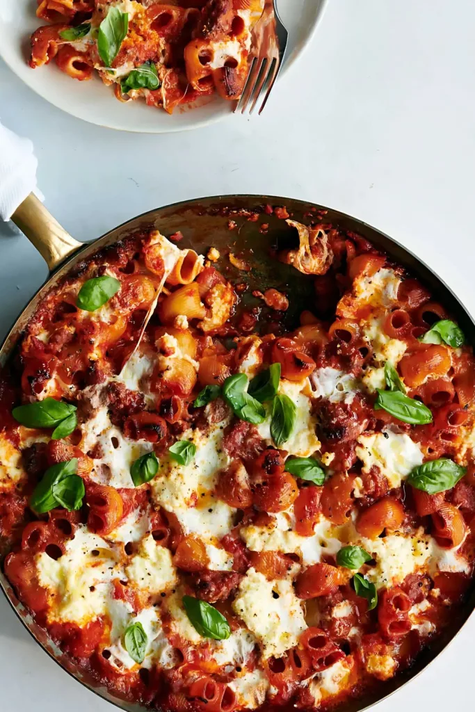 Baked Sausage Ricotta Pasta Recipe