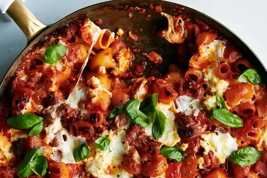 Baked Sausage Ricotta Pasta Recipe