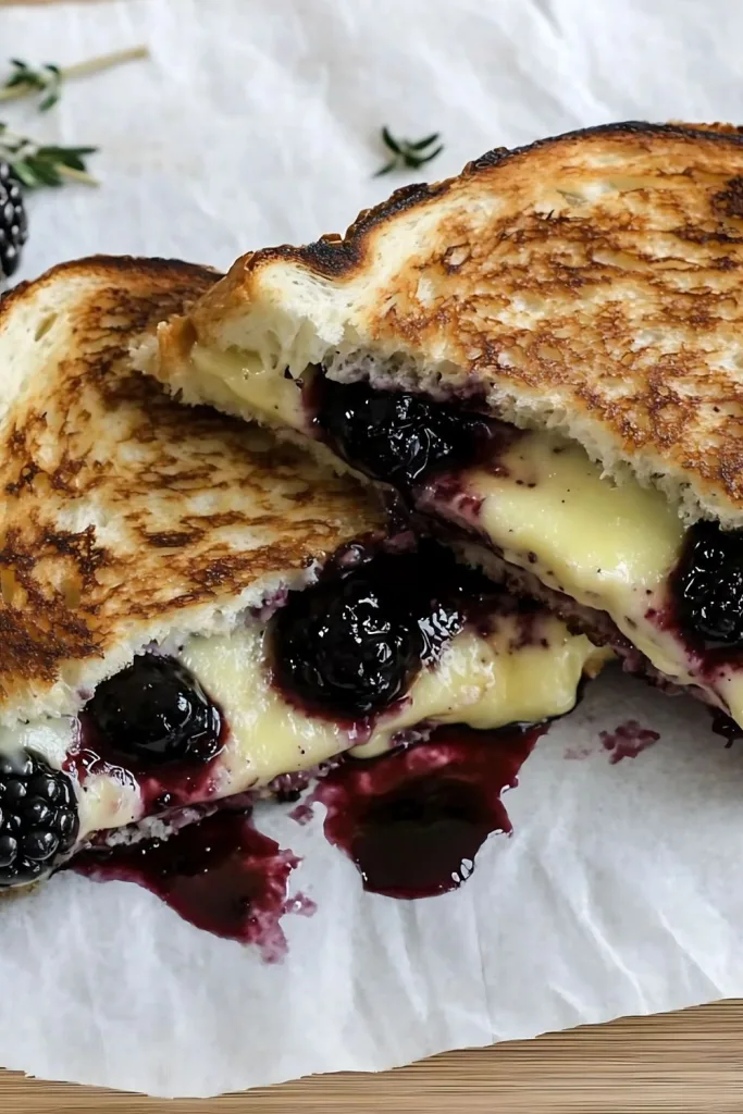 Blackberry Balsamic and Brie Grilled Cheese Recipe