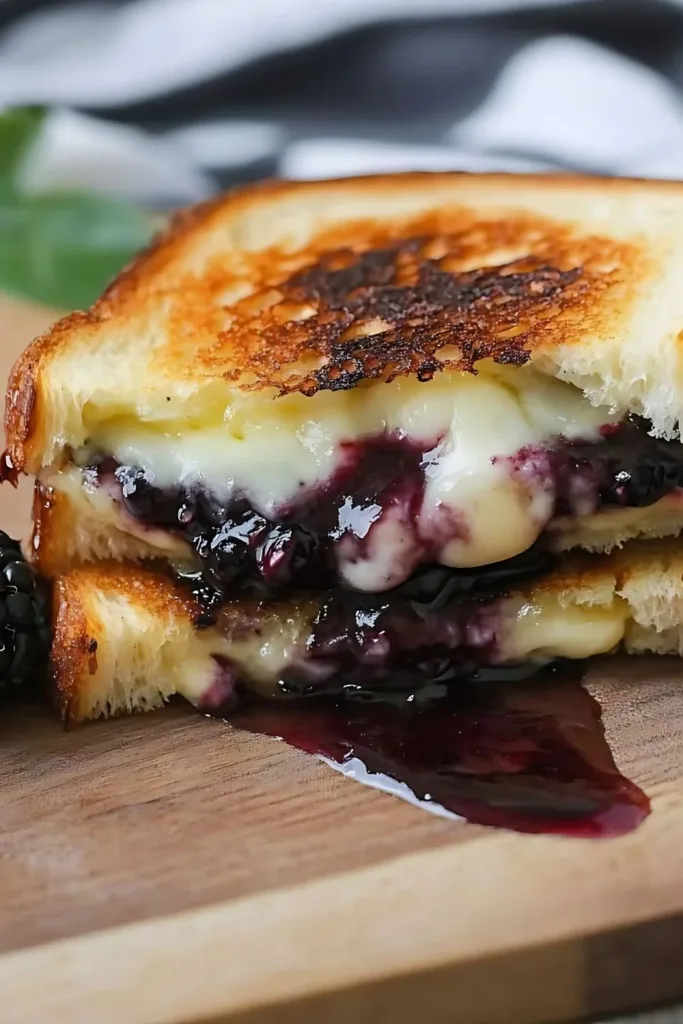Blackberry Balsamic and Brie Grilled Cheese Recipe