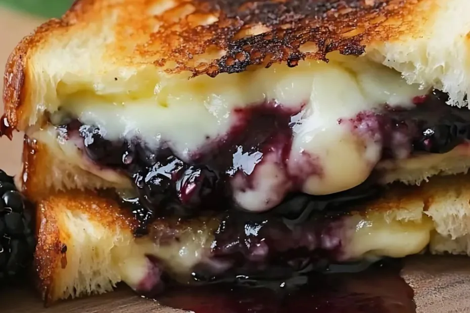 Blackberry Balsamic and Brie Grilled Cheese Recipe