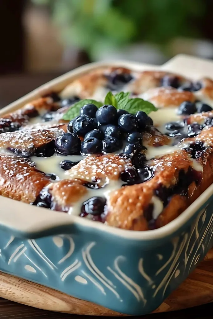 Blueberry Buttermilk Pancake Casserole Recipe