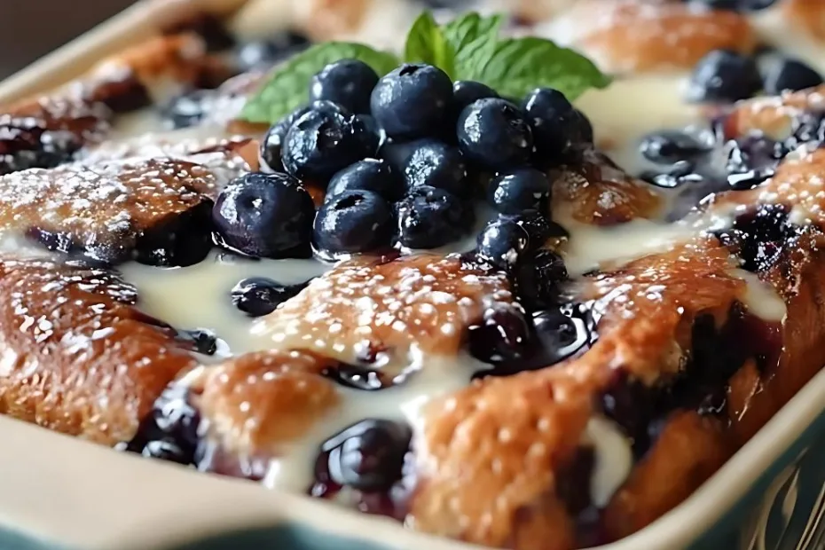Blueberry Buttermilk Pancake Casserole Recipe