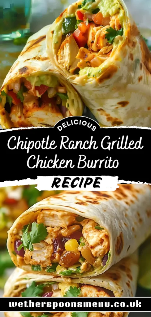 Chipotle Ranch Grilled Chicken Burrito Recipe