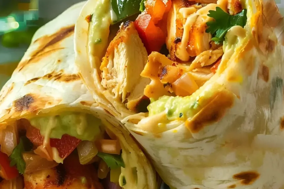 Chipotle Ranch Grilled Chicken Burrito Recipe