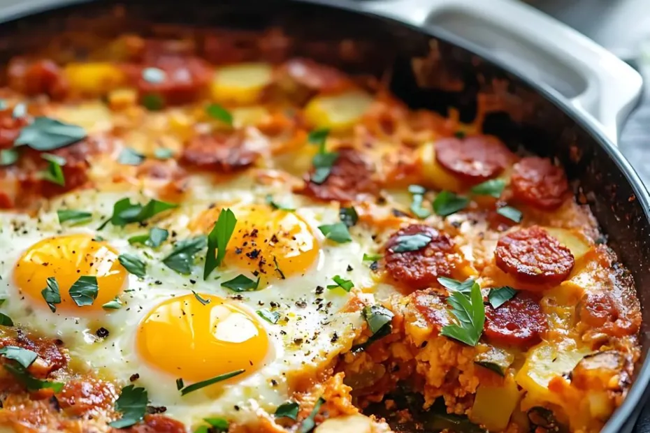 Chorizo Potato Egg Casserole Recipe