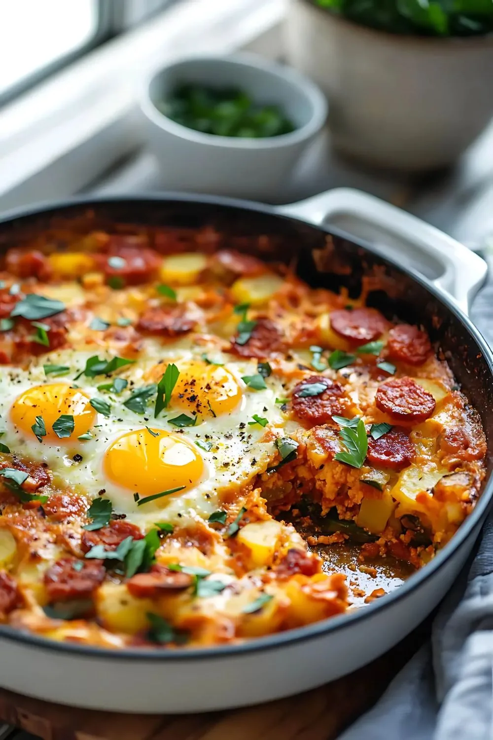 Chorizo Potato Egg Casserole Recipe
