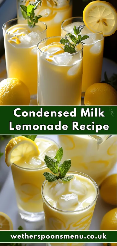 Condensed Milk Lemonade Recipe