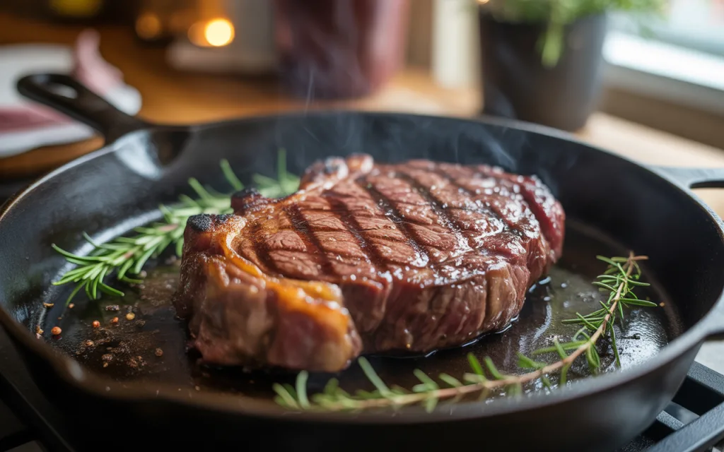 Cooking the Steak
