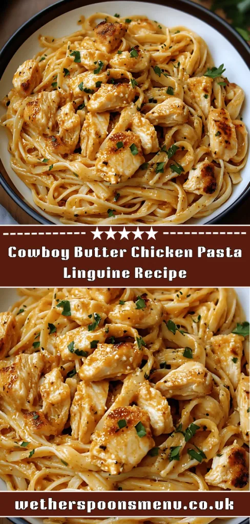 Cowboy Butter Chicken Pasta Linguine Recipe