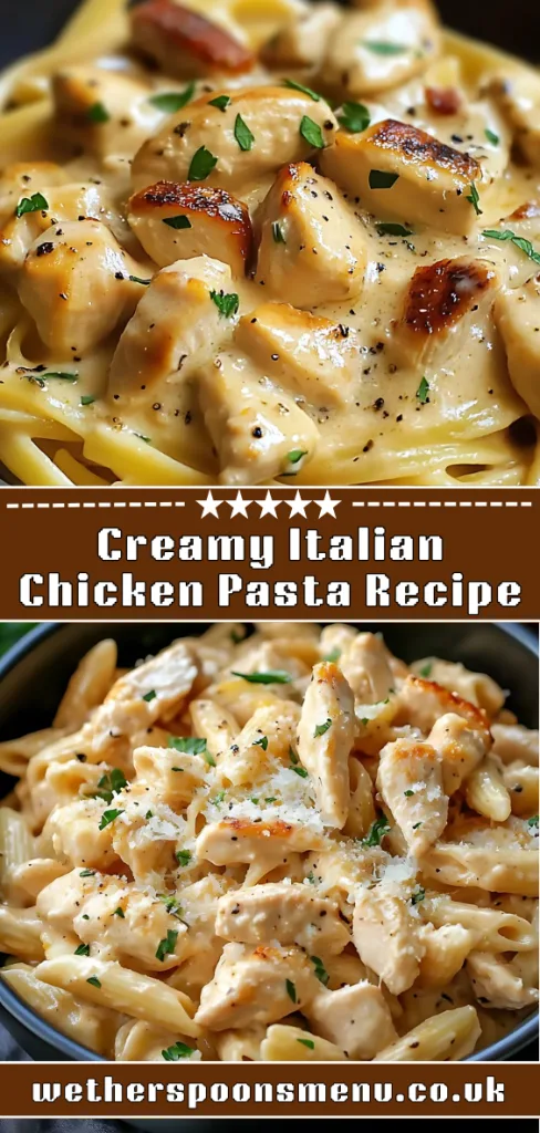 Creamy Italian Chicken Pasta recipe