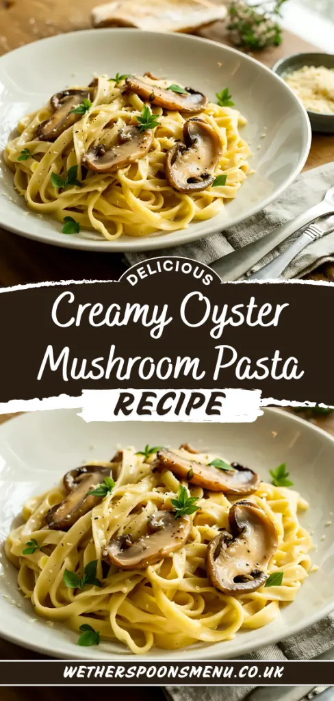 Creamy Oyster Mushroom Pasta Recipe