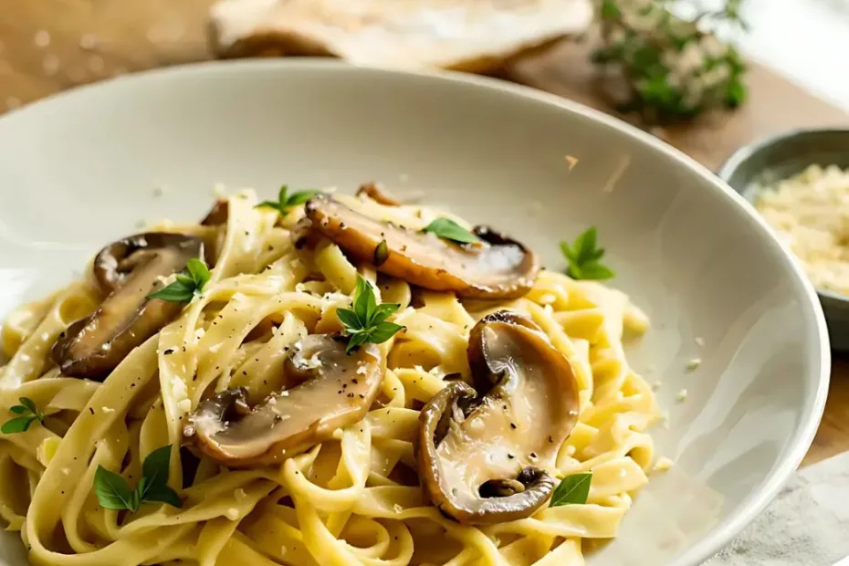 Creamy Oyster Mushroom Pasta Recipe