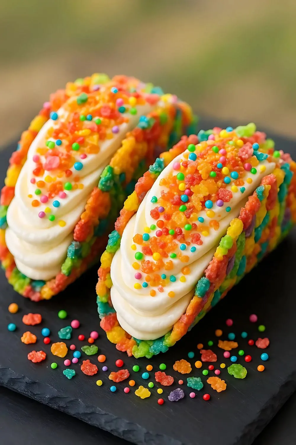 Fruity Pebbles Cheesecake Tacos Recipe