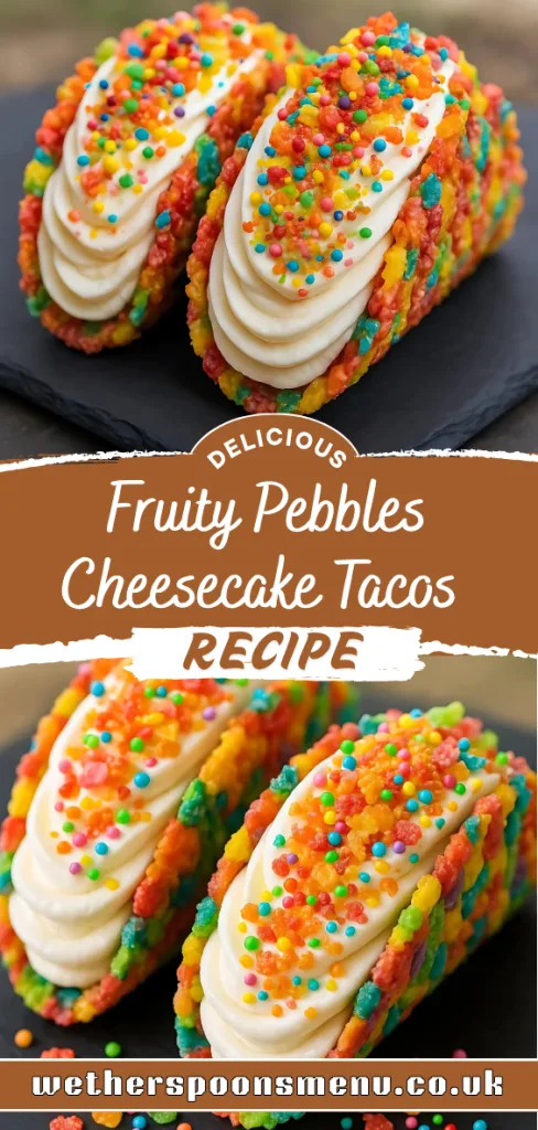 Fruity Pebbles Cheesecake Tacos Recipe