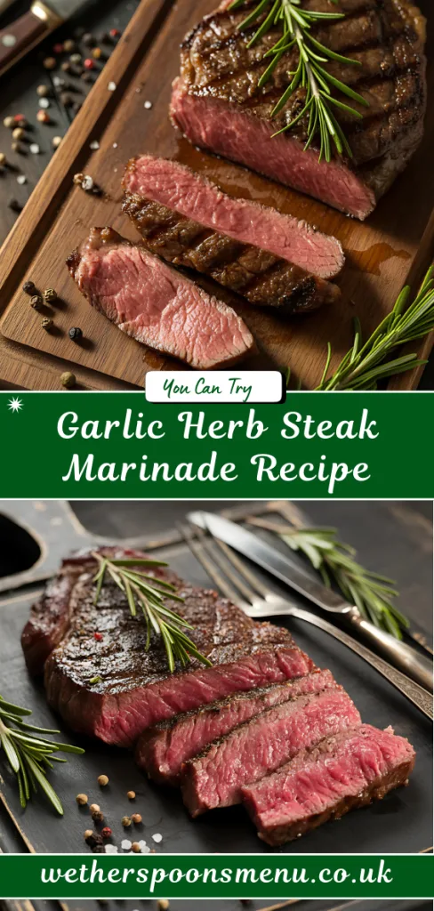 Garlic Herb Steak Marinade Recipe