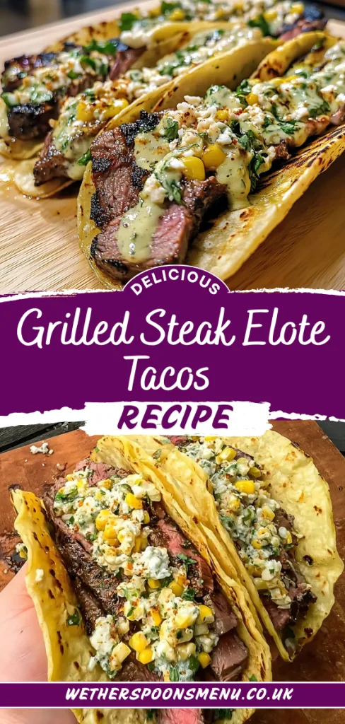 Grilled Steak Elote Tacos Recipe