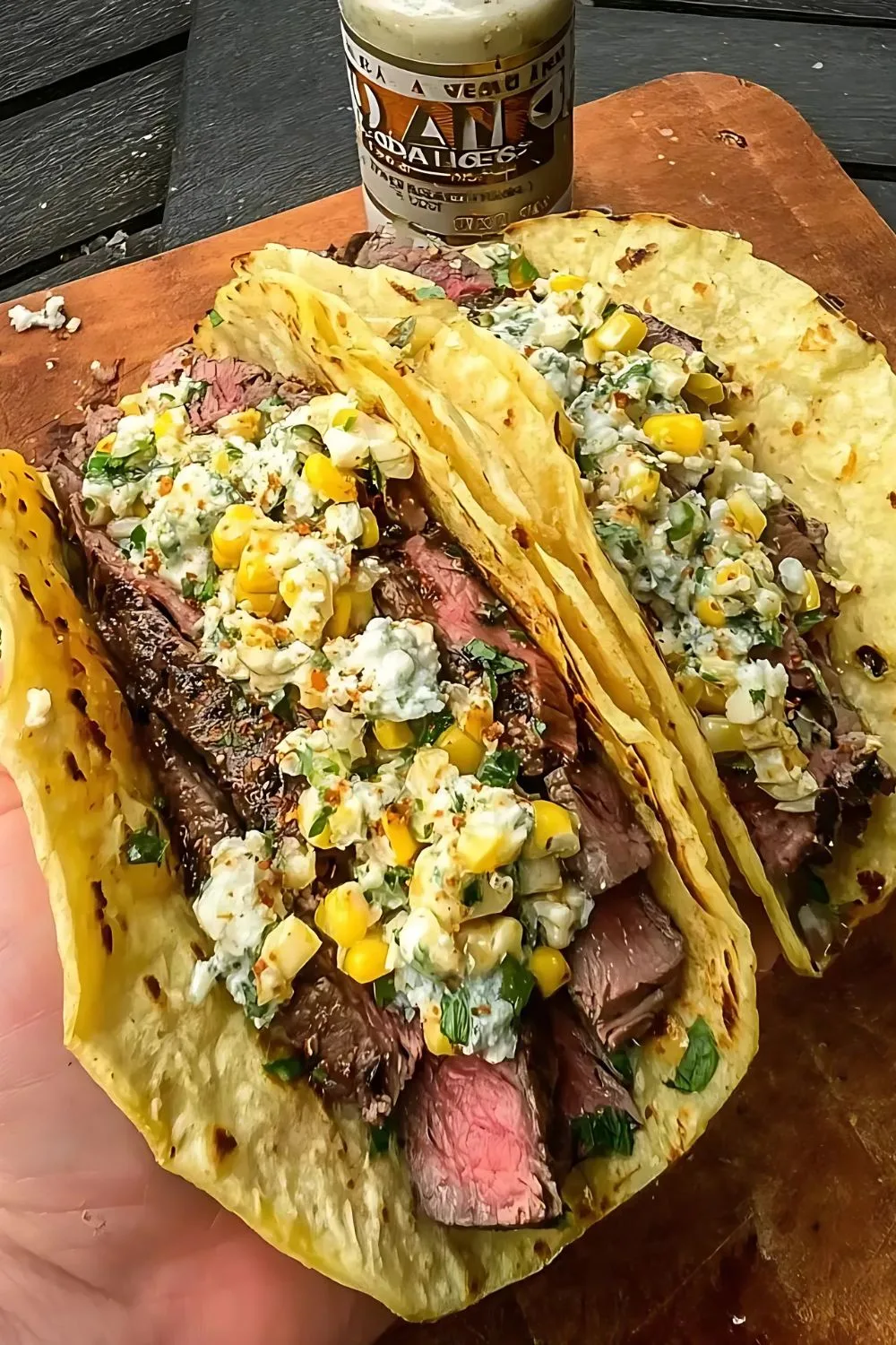 Grilled Steak Elote Tacos Recipe