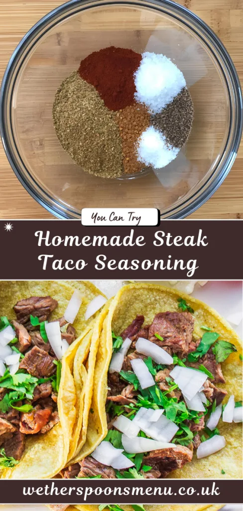Homemade Steak Taco Seasoning 