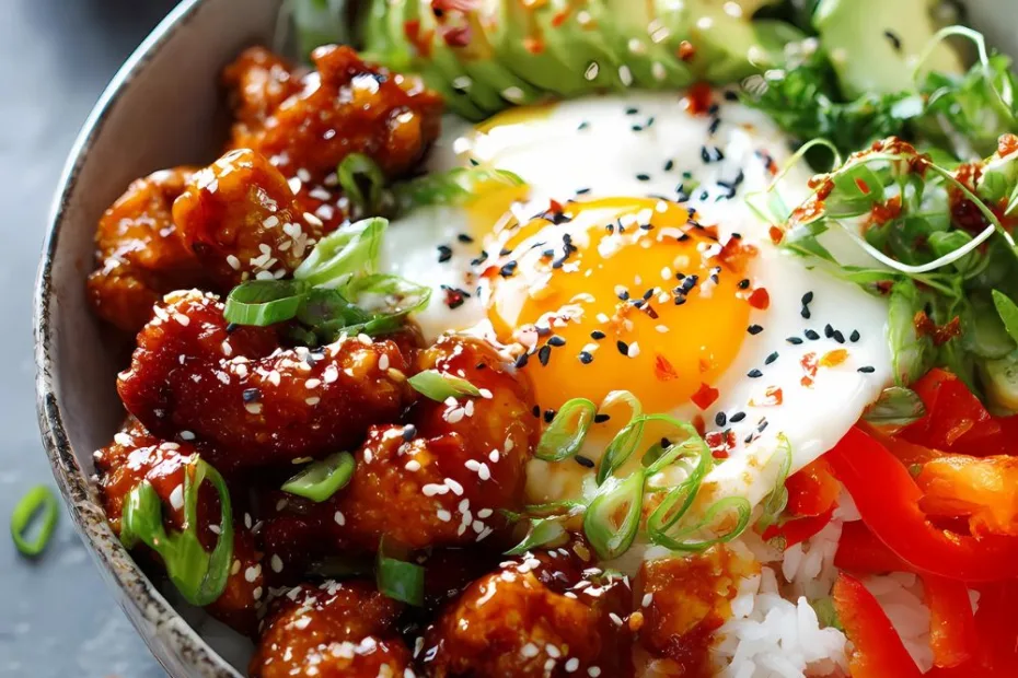 Hot Honey Chicken Bowls Recipe