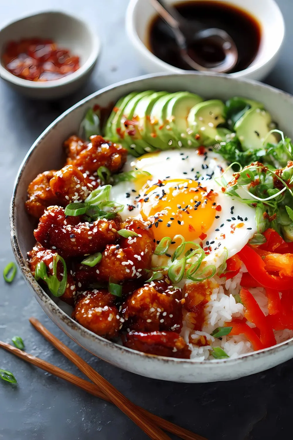Hot Honey Chicken Bowls Recipe