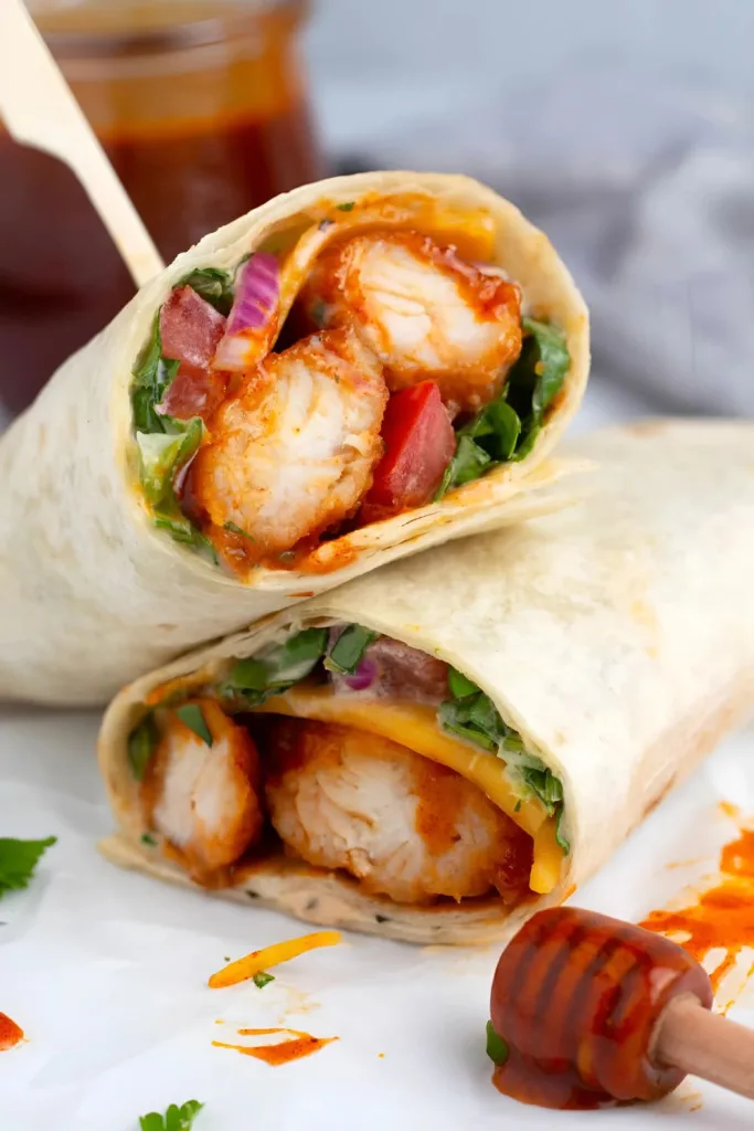 Hot Honey Chicken Wraps Recipe