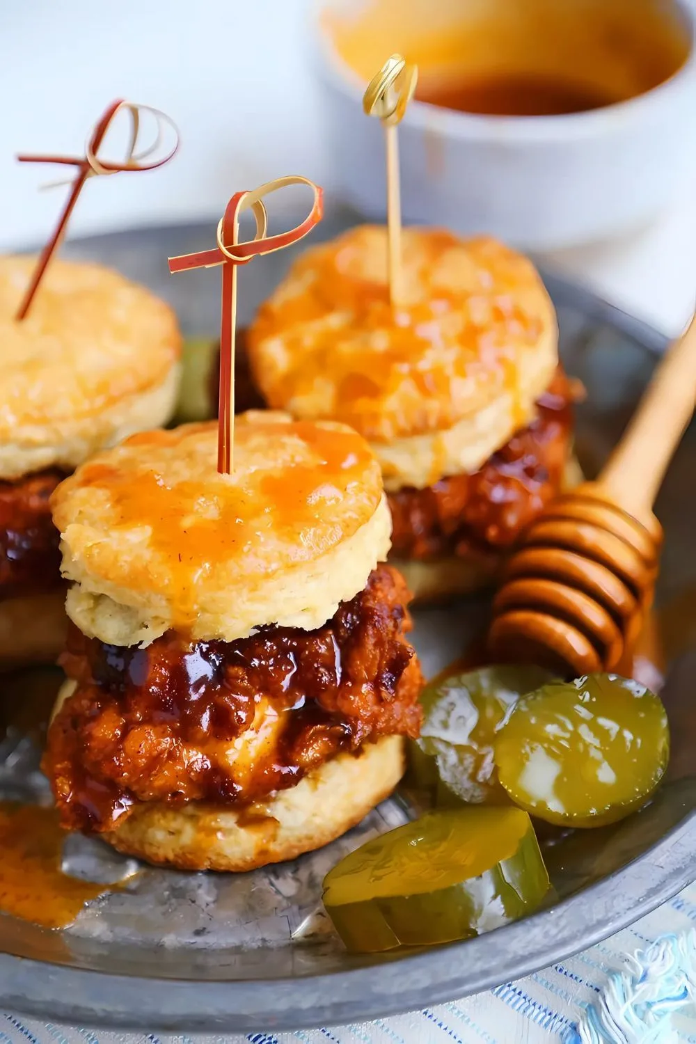 Hot Honey Chicken and Biscuits Recipe