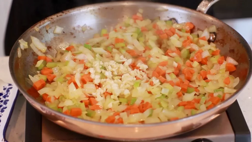 Incorporate the Vegetables and Meat