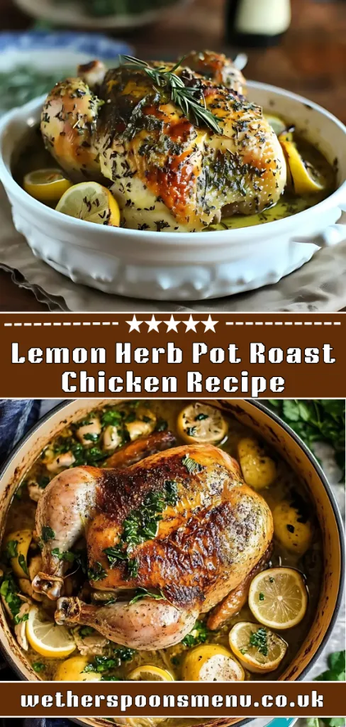 Lemon Herb Pot Roast Chicken recipe