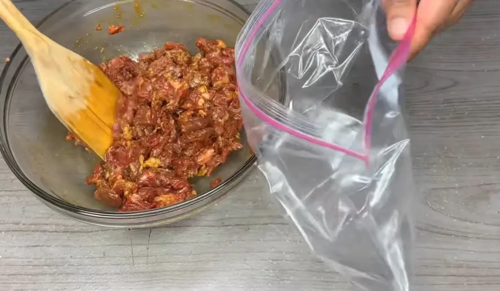 Marinating the Steak