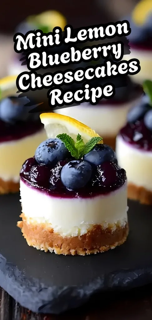 Mini Lemon Blueberry Cheesecakes Recipe