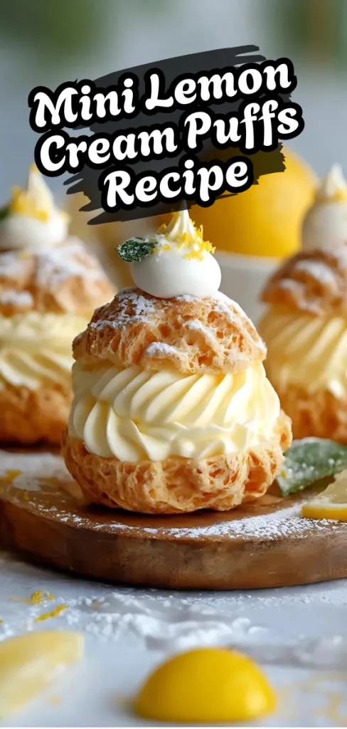Mini Lemon Cream Puffs Recipe