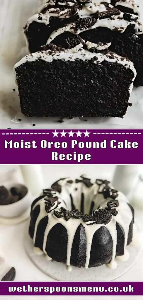 Moist Oreo Pound Cake recipe