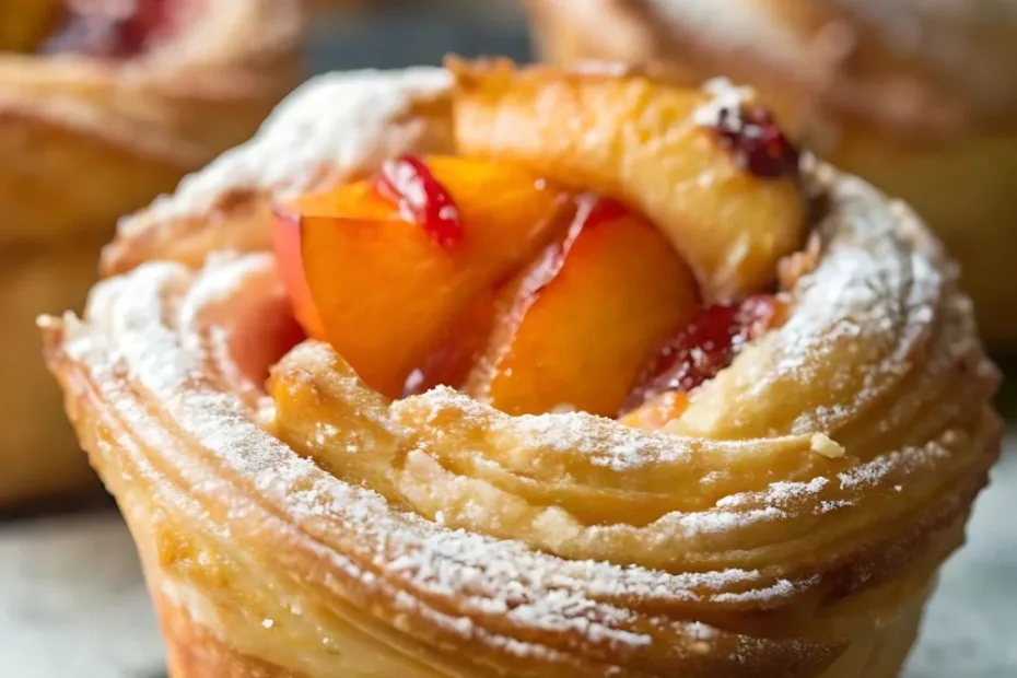 Peach Pie Cruffins Recipe