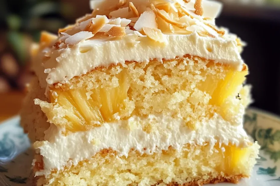 Pineapple and Coconut Dream Cake Recipe