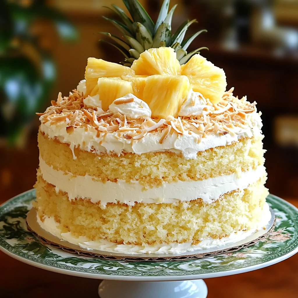 Pineapple and Coconut Dream Cake Recipe