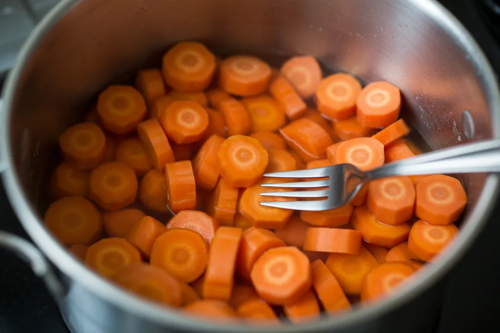 Prepare and Boil the Carrots