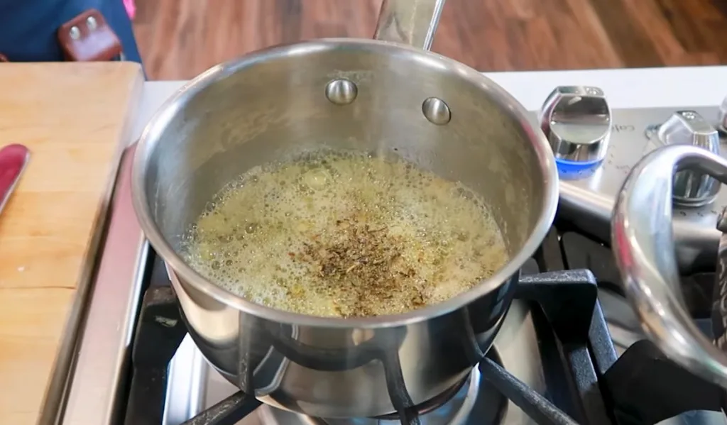 Prepare the Garlic-Butter Sauce