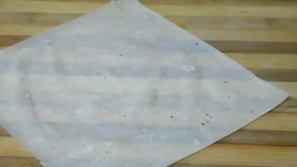 Prepare the Rice Paper Wrappers