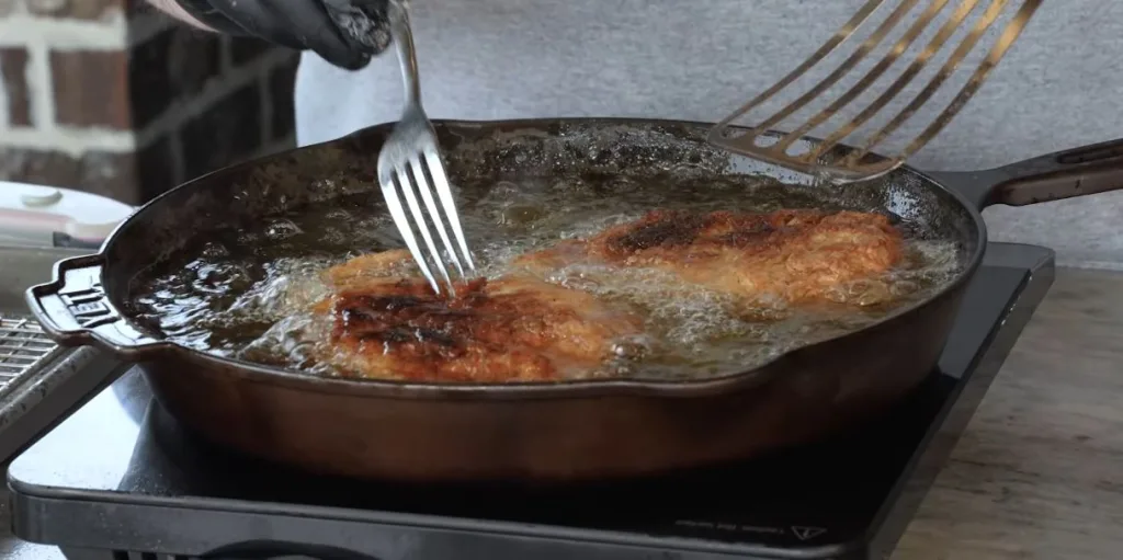 Prepping and Frying the Chicken