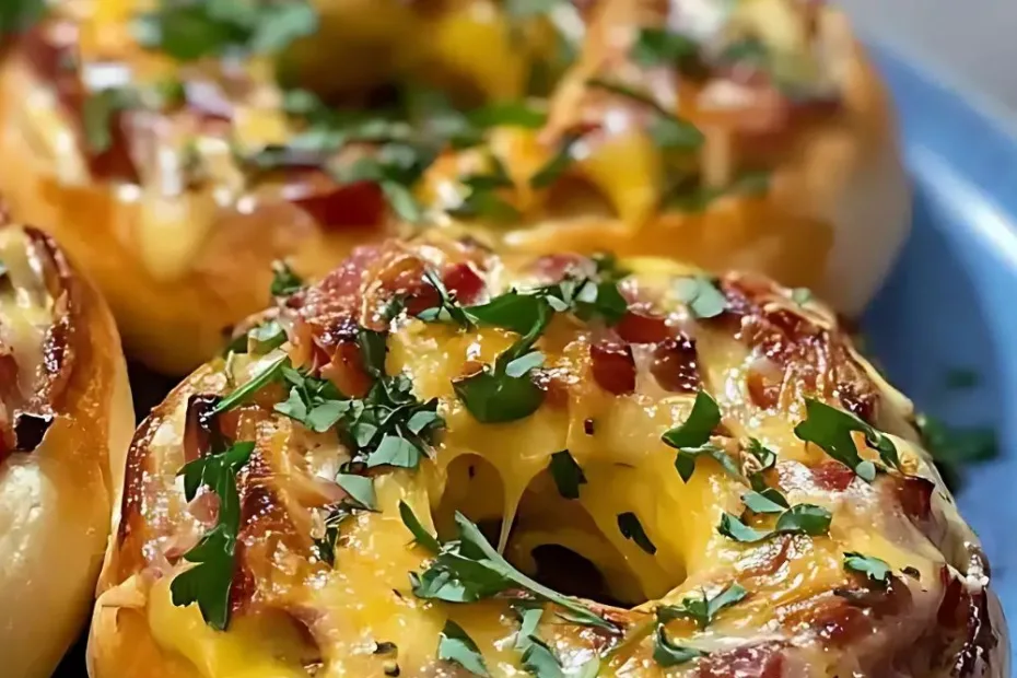 Quiche Stuffed Bagels recipe