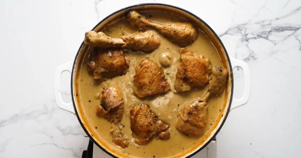 Return the Chicken and Simmer