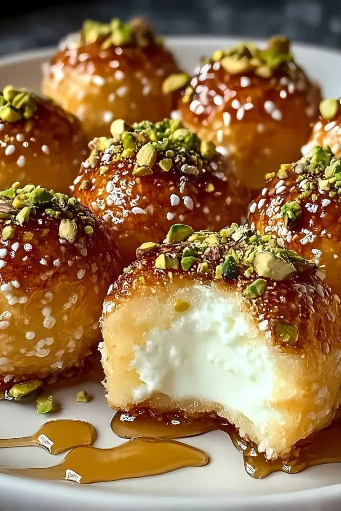Ricotta Pistachio Honey Bites Recipe