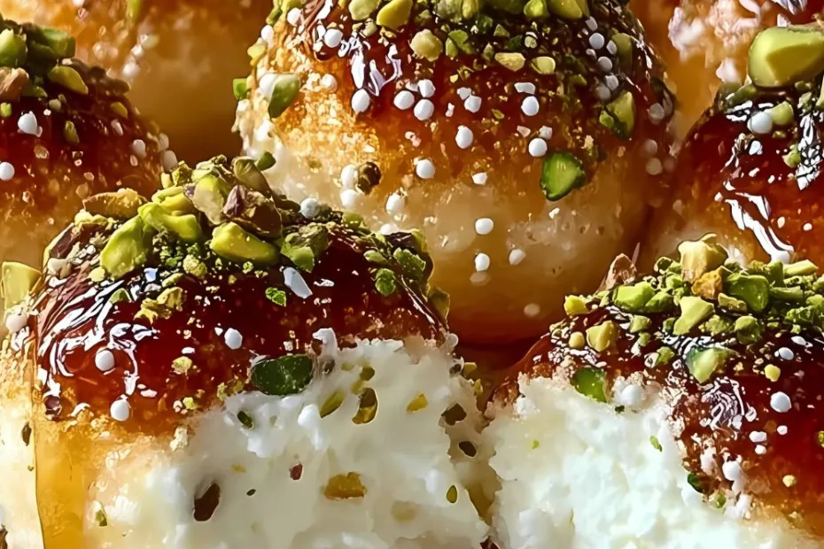 Ricotta Pistachio Honey Bites Recipe