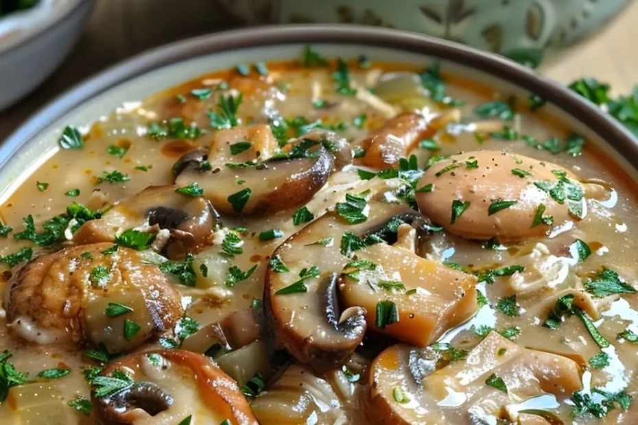 Rotisserie Chicken Mushroom Soup Recipe