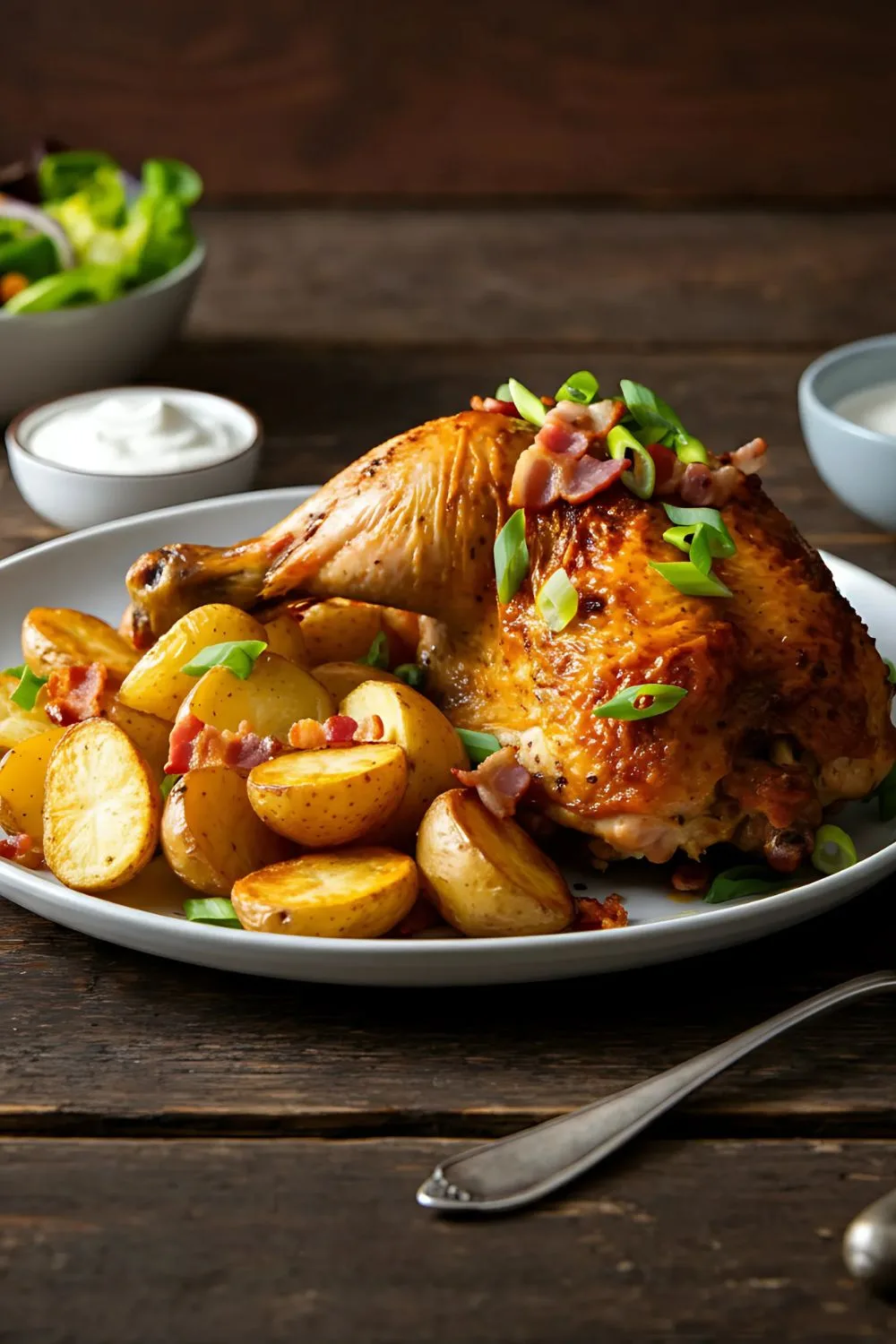 Rotisserie Chicken and Potatoes Recipe