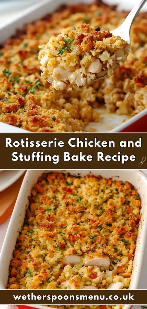 Rotisserie Chicken and Stuffing Bake Recipe
