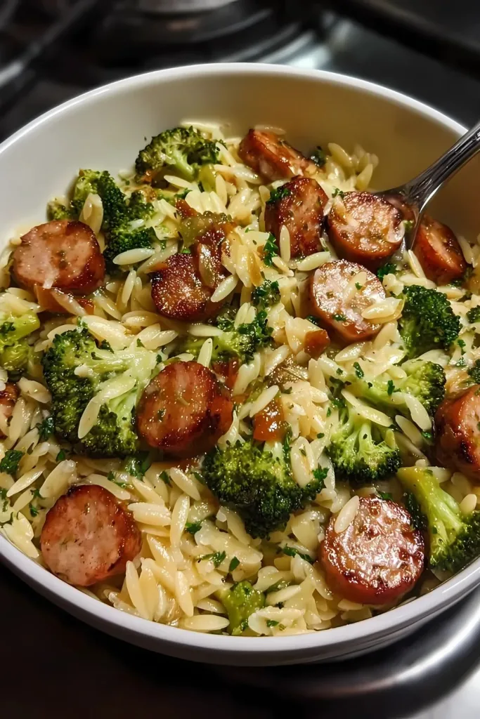 Sausage Broccoli Orzo